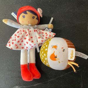 Kaloo Bundle - Jade Doll & Fox Ball